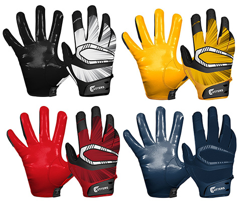 Cutters REV Pro Receiver Gloves colors