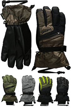 Burton Gore-Tex Gloves colors