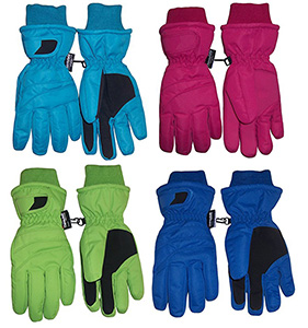 NIce Caps Kids Glow in the Dark Skeleton Waterproof Thinsulate Gloves