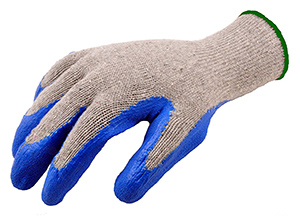G & F Knit Textured Rubber Latex Construction Gloves