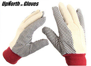 UpNorth Canvas Work Gloves with PVC Dots
