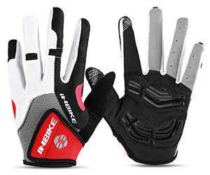 Inbike 5mm Gel Pad Cycling Gloves Full Finger