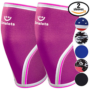 Smalets Women's Sports & Weightlifting Compression Knee Sleeves 2