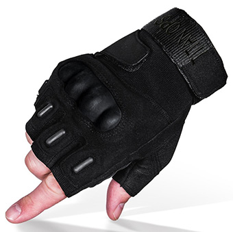TitanOPS Half Finger Hard Knuckle Tactical Gloves