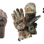assorted cold weather hunting gloves
